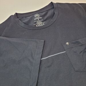 Travis Mathew Black Pocket T-Shirt Sz XL Golf Performance Short Sleeve Tee Soft‎